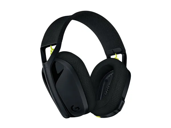 Гарнитура Logitech G435 Lightspeed, черный/неоновый желтый 981-001050/51