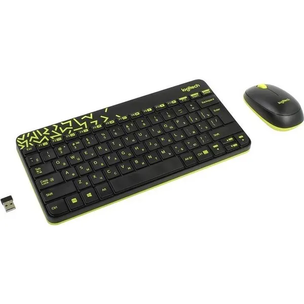 Набор Logitech Wireless Desktop MK240, USB, черный, 920-008198