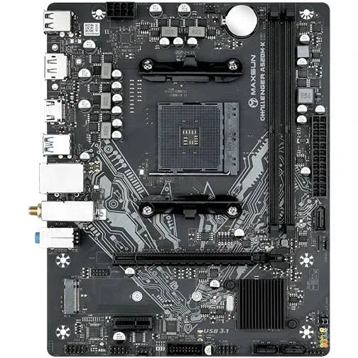 Материнская плата Maxsun MS-Challenger A520M-K WIFI, AM4, (DP, HDMI), 2xDDR IV, mATX