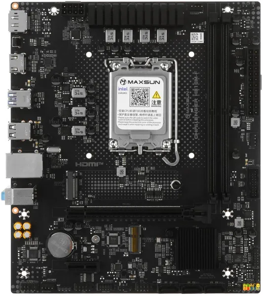 Материнская плата Maxsun MS-Challenger H810M-F, LGA1851, (DP, HDMI), 2xDDR IV, mATX