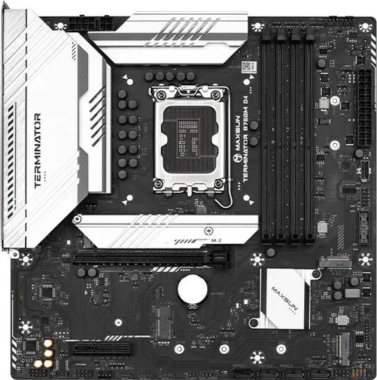 Материнская плата Maxsun MS-Terminator B760M D4 V2, LGA1700, (HDMI, DP), 4xDDR IV, mATX