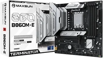 Материнская плата Maxsun MS-Terminator B860M-E, LGA1851, (DP, HDMI), 4xDDR V, mATX