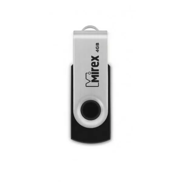 4Gb Mirex SWIVEL BLACK 13600-FMURUS04, USB2.0