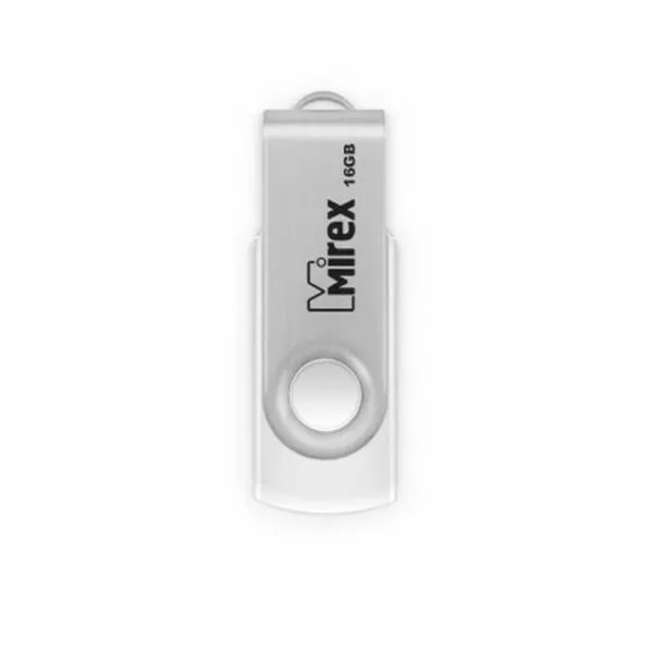 16Gb Mirex SWIVEL WHITE 13600-FMUSWT16, USB2.0