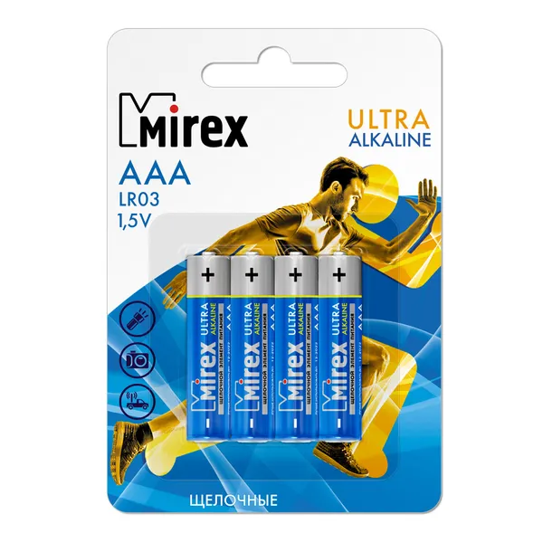 Батарейка AA LR6, Mirex 23702-LR6-E4 Алкалайн блистер 4шт