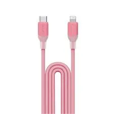 Кабель USB Type-C - Lightning, 1.2м, Momax DL53P, 30W, Pink