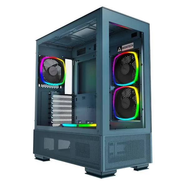 Корпус Montech SKY TWO Morocco Blue MNT-ST-MB, без БП, ATX