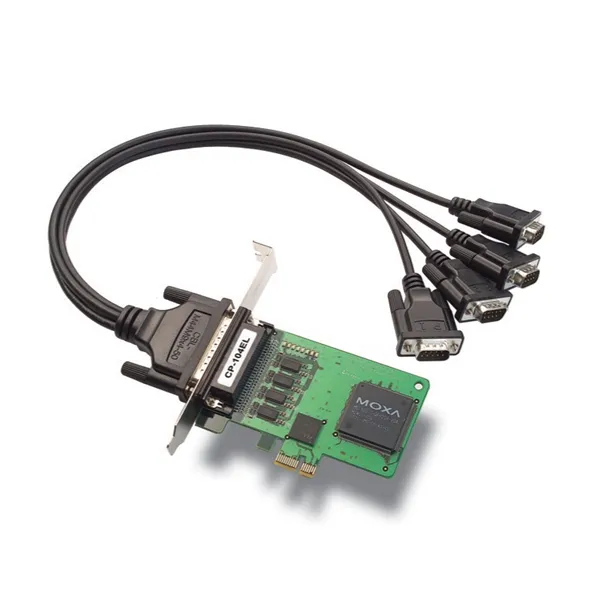 Контроллер RS232, 4xCOM9 (RS-232), Moxa CP-104EL-A-DB9M, PCI-Ex1