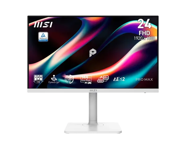 Монитор 23.8" MSI Pro Max MAX 241PHW E14, 1920x1080, IPS, 144Hz, Speakers (HDMI, DP)