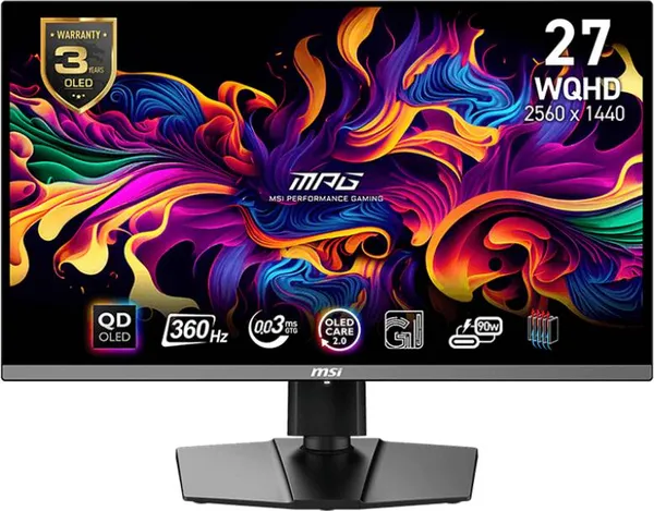 Монитор 26.5" MSI MPG 271QRX, 2560x1440 QD-OLED, 360Hz (2xHDMI, DP, USB Type-C)