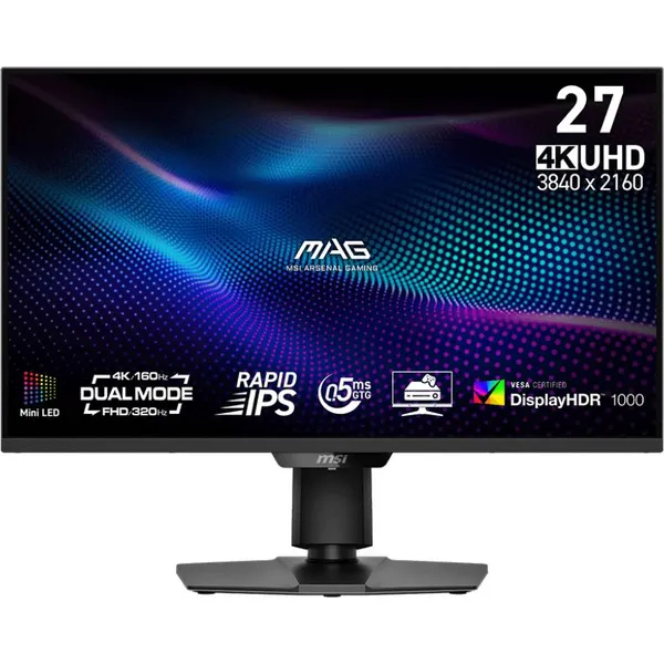 Монитор 27" MSI 274UPDF E16M, 3840x2160, IPS, 160Hz (2xHDMI, DP, USB Type-C) (9S6-3CF09H-029)