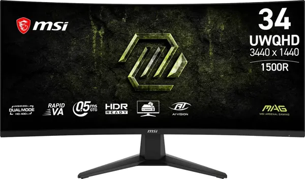 Монитор 34" MSI MAG 346CQDF E20, 3440x1440, VA, 200Hz (2xHDMI, DP) (9S6-3DD71M-022)