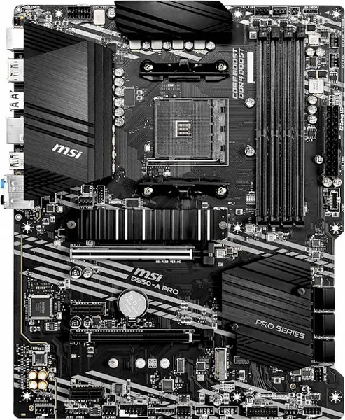 Материнская плата MSI B550-A PRO, AM4, (HDMI, DP), 4xDDR IV, ATX (ТОЛЬКО В СОСТАВЕ ПЭВМ)