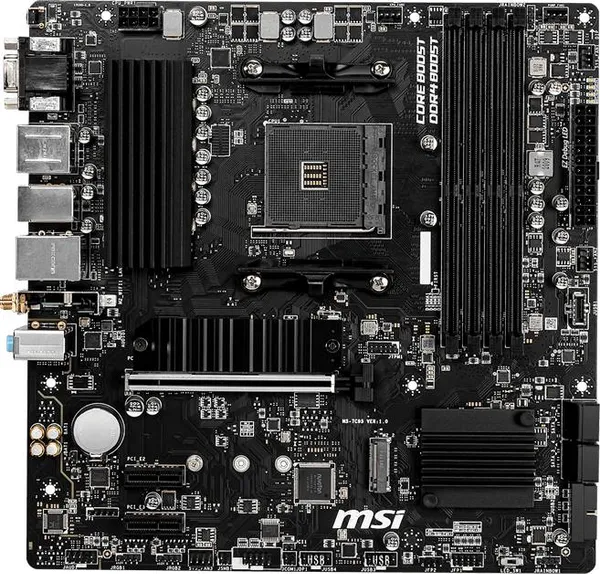 Материнская плата MSI B550M PRO-VDH WIFI, AM4, (VGA, HDMI, DP), 4xDDR IV, mATX