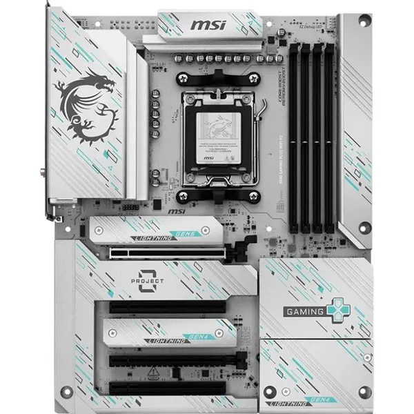 Материнская плата MSI B850 GAMING PLUS WIFI PZ, AM5, (DP), 4xDDR V, ATX