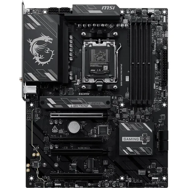 Материнская плата MSI B850 GAMING PRO WIFI6E, AM5, (HDMI, DP), 4xDDR V, ATX