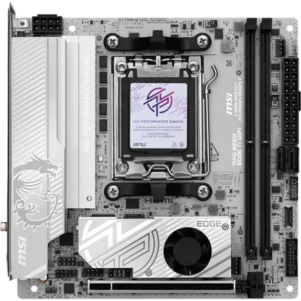 Материнская плата MSI MPG B850I EDGE TI WIFI, AM5, (HDMI), 2xDDR V, mini-ITX