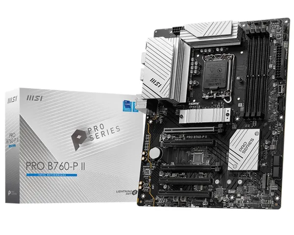 Материнская плата MSI PRO B760-P II, LGA1700, (HDMI, DP), 4xDDR V, ATX