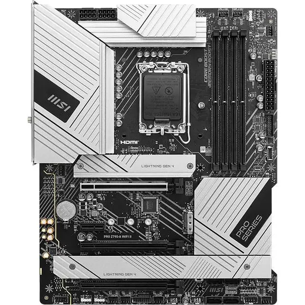 Материнская плата MSI PRO Z790-A WIFI II, LGA1700, (HDMI, DP), 4xDDR V, ATX