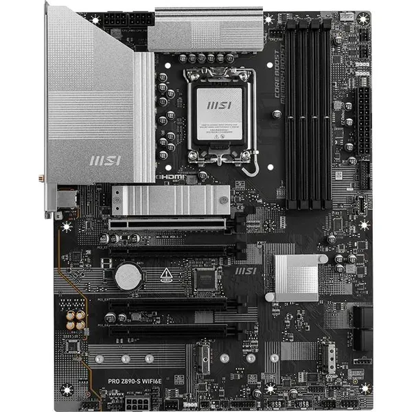 Материнская плата MSI PRO Z890-S WIFI6E, LGA1851, (HDMI, DP), 4xDDR V, ATX