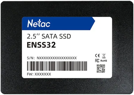 480Gb SSD Netac ENSS32 (NS480G1S3AY2PC02), 2.5", (530/500), SATA III