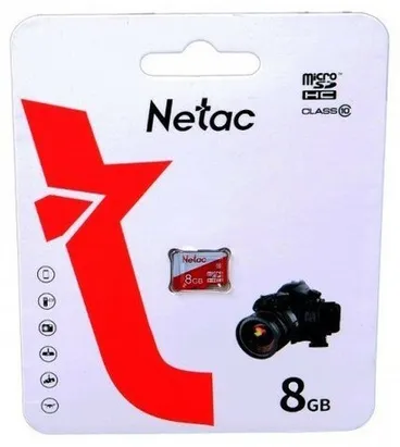 Карта памяти 8Gb Netac P500 ECO NT02P500ECO-008G-S, SD Micro, SDHC Class 10, UHS-I U1