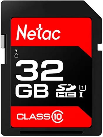 Карта памяти 32Gb Netac P600 NT02P600STN-032G-R, SD, SDHC Class 10, UHS-I U1