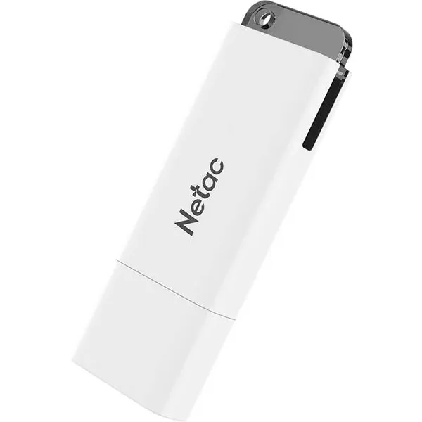 256Gb Netac U185 NT03U185N-256G-32WH, USB3.2, White