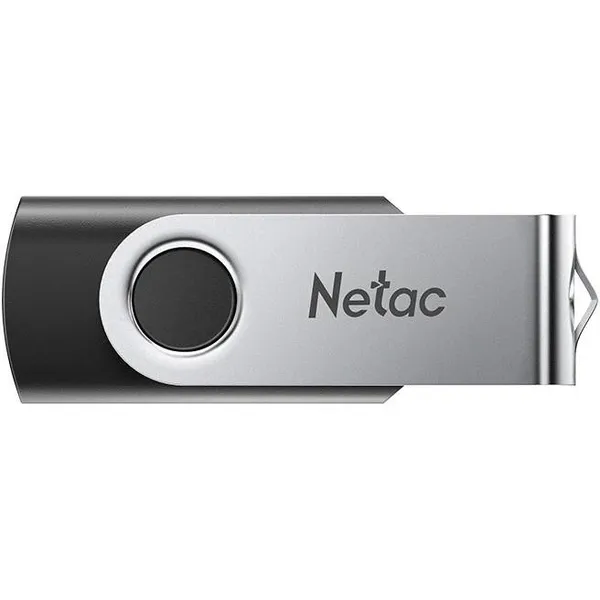 4Gb Netac U505 NT03U505N-004G-20BK, USB2.0, черный-серебристый