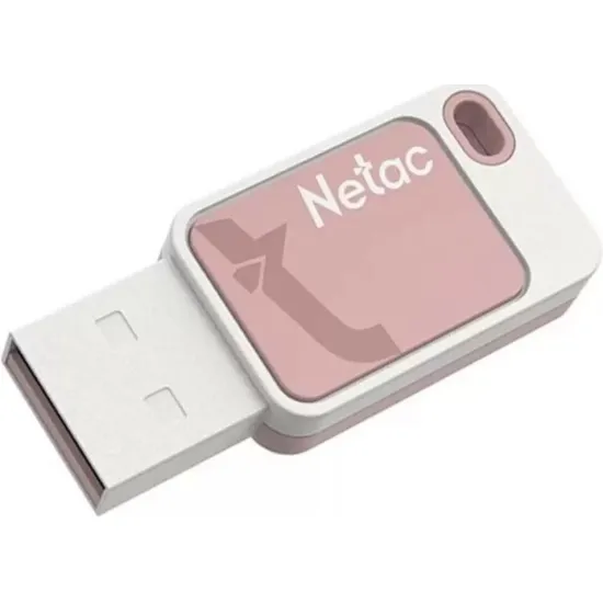 8Gb Netac UA31 NT03UA31N-008G-20PK, USB2.0, White/Pink