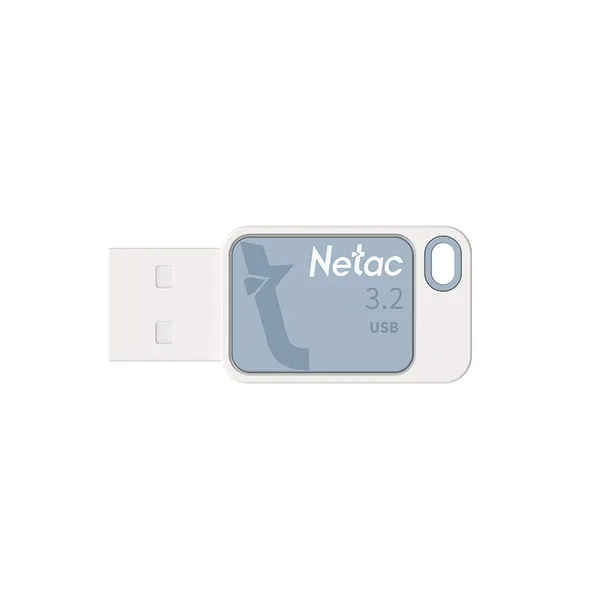 64Gb Netac UA31 NT03UA31N-064G-32BL, USB3.2, White/Blue
