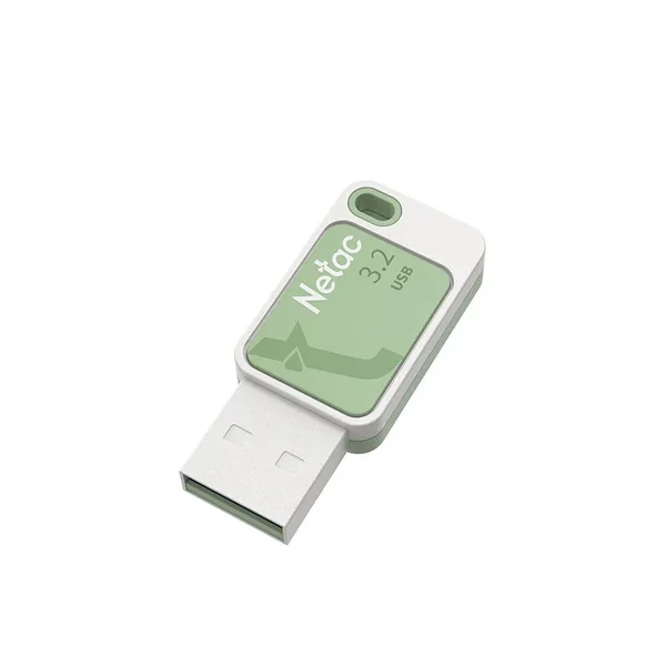 128Gb Netac UA31 NT03UA31N-128G-32GN, USB3.2, White/Green