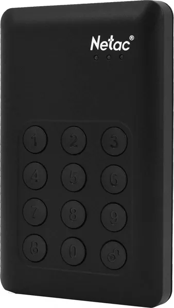Внешний HDD 2Tb Netac K390 NT05K390K-002T-30BK, USB3.0, черный