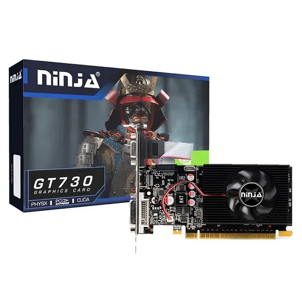Видеокарта GeForce GT 730, 4Gb DDR3 128bit, Ninja (Sinotex) NF73NP043F, RTL