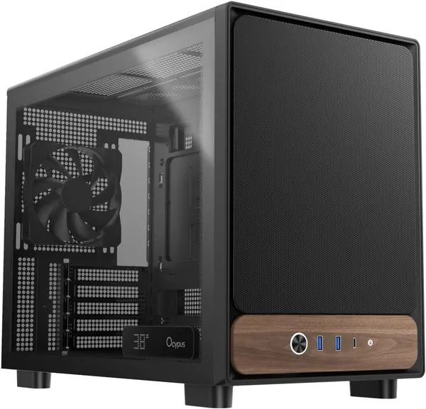 Корпус Ocypus Delta C40 BK Digital (Delta-C40-BKG300XX-GL), без БП, mATX