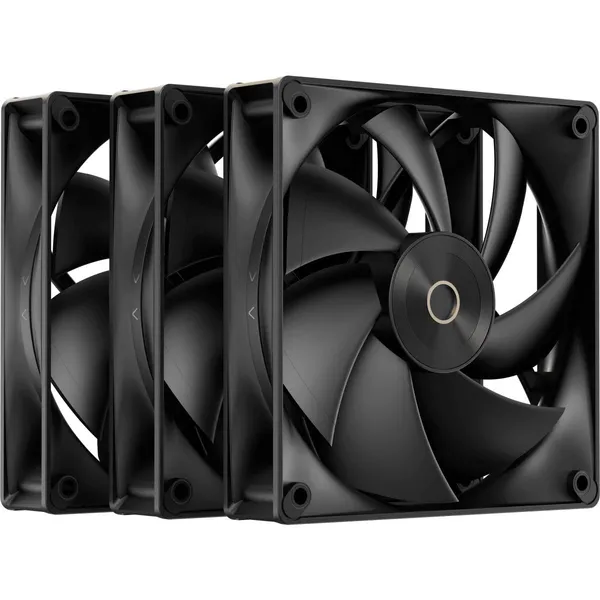 Вентилятор 12x12см Ocypus Delta F12 BK (3 in 1) (Delta F12 BK 3 IN 1), 3шт