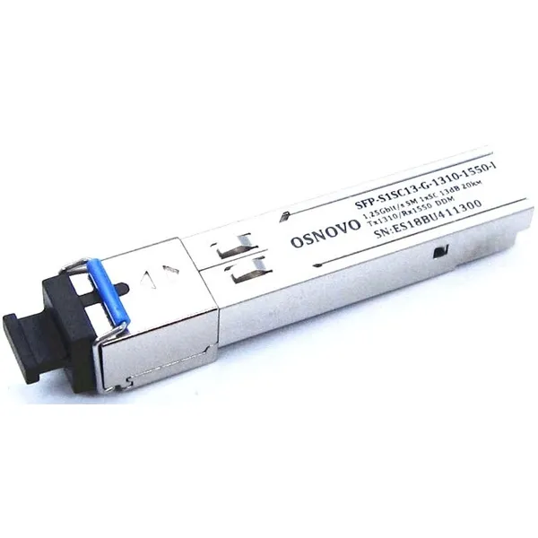 Трансивер OSNOVO SFP-S1SC13-G-1310-1550-I