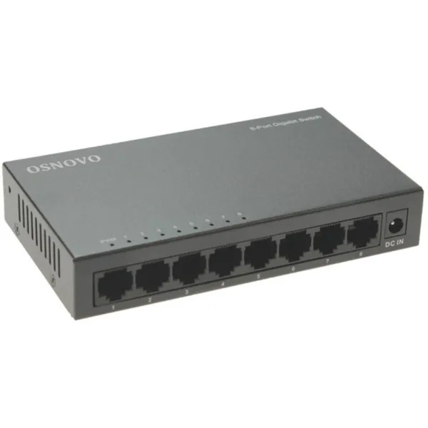 Коммутатор Osnovo SW-8G, 8xLAN 1Gbps