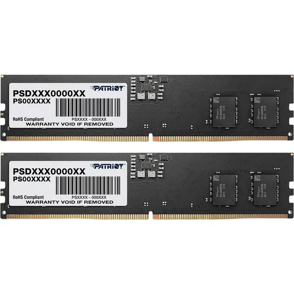 Оперативная память 16Gb Patriot Signature PSD516G5600K, DDR V, PC-44800, 5600MHz, kit 2x8Gb