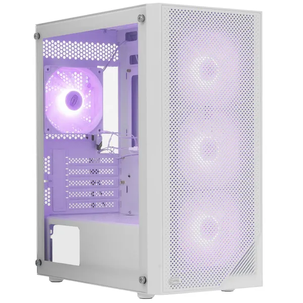 Корпус PcCooler C3B310 ARGB WH (C3B310-WHP4-GL), без БП, mATX