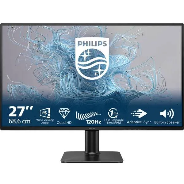 Монитор 27" Philips 27E2N2500, 2560x1440, IPS, 120Hz (HDMI, DP)