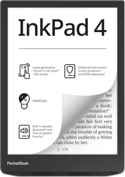 Электронная книга PocketBook 743G (PB743G-U-СIS), Silver