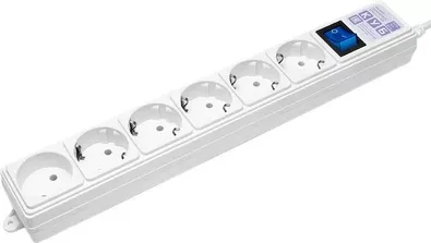 Сетевой фильтр 1.9м 6 розеток Power Cube SPG6-16-1.9M белый