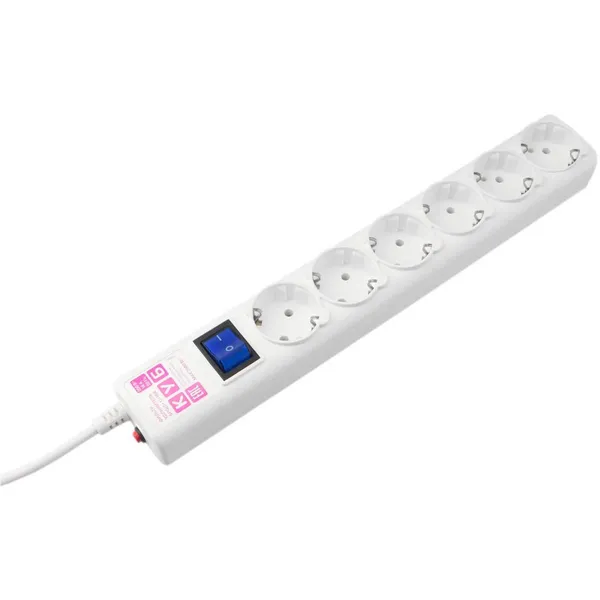 Сетевой фильтр 5м 6 розеток Power Cube SPG6-16-5M, белый