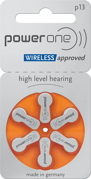 Батарейка PR48, Power One Zinc-Air p13 BL6 блистер 6шт