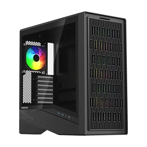 Корпус Powercase Intro ARGB CJ235IB-A4, без БП, ATX