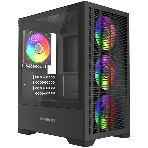 Корпус Powercase Mistral Micro B315 Black CMMB315-A4, без БП, mATX