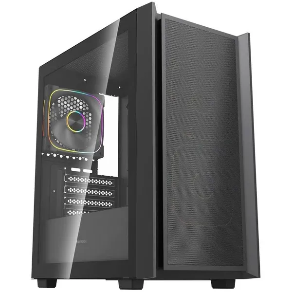 Корпус Powercase Mistral SM03 ARGB Black CMMSM03B-A3, без БП, mATX