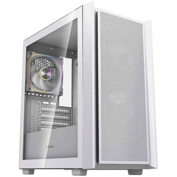 Корпус Powercase Mistral SM03 ARGB White CMMSM03W-A3, без БП, mATX