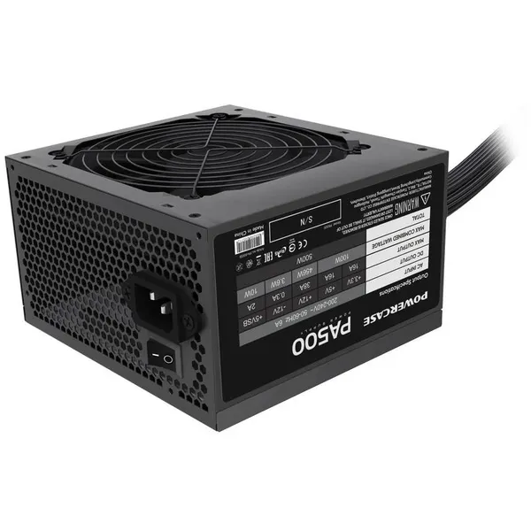 Блок питания 500Вт, Powercase PA500 PA-500SI, APFC, ATX